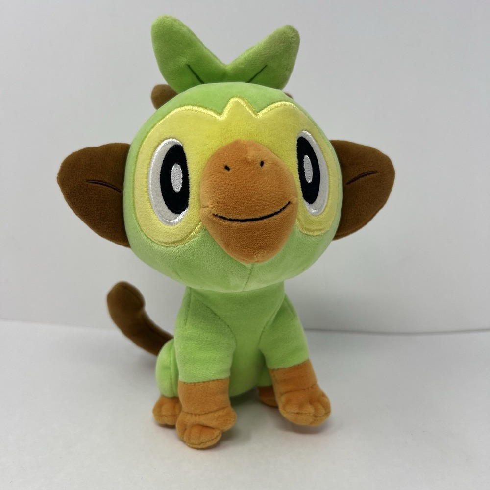Nintendo Pokemon Grookey 8‎ inch Green Monkey Stuffed Animal Plush Toy 2021
